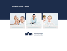 Tablet Screenshot of afm-gruppe.de